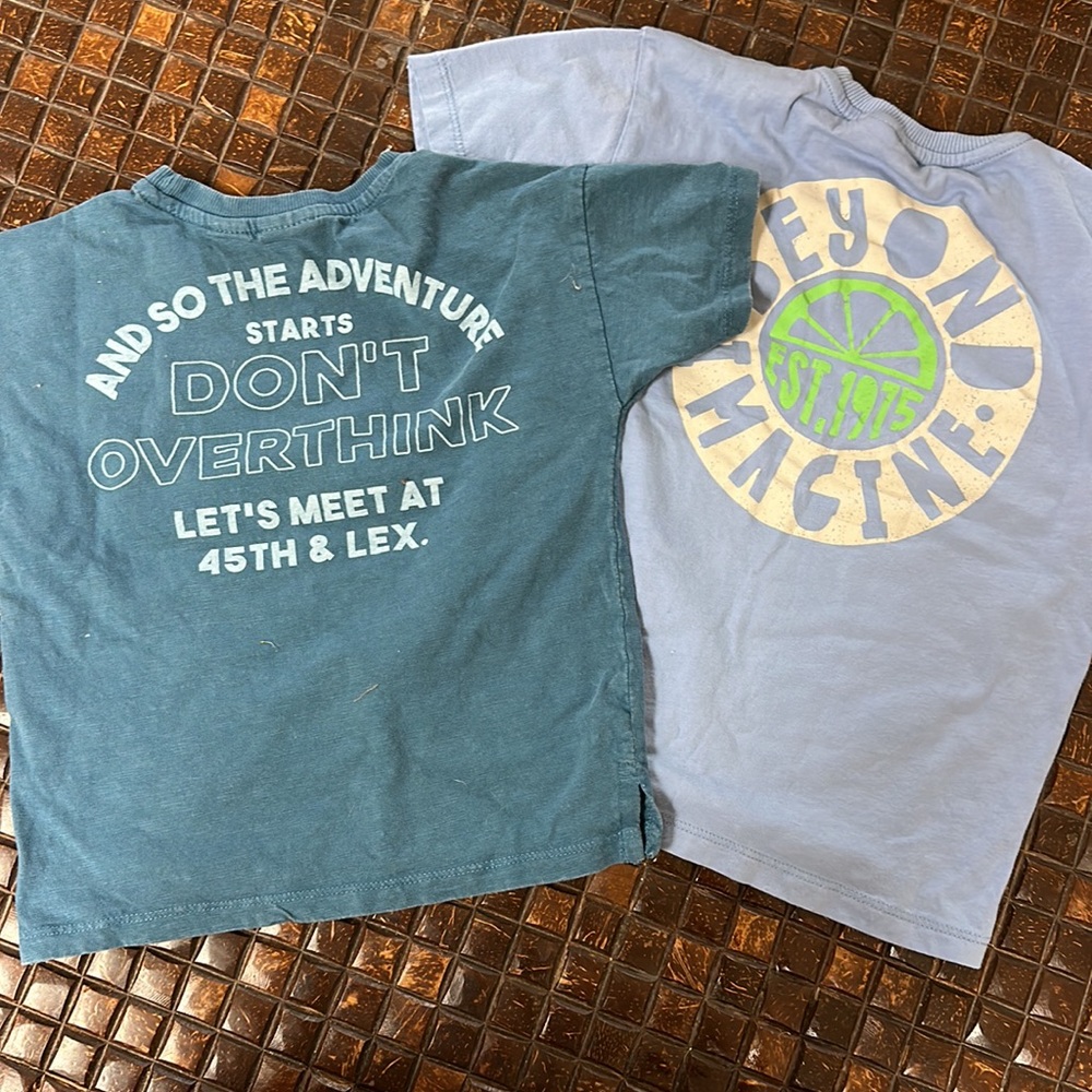 Two Zara T-shirt’s Size 3-4 years